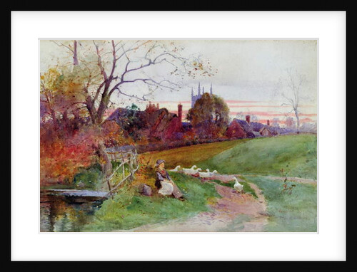 Hampton Lucy from the Ford by Thomas Mackay