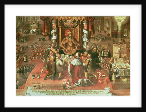 The Delivery of the Augsburg Confession, 25th June 1530, 1617 by German School
