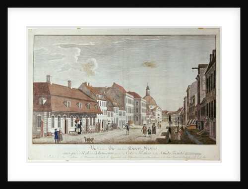 View of Mauer Strasse, Berlin, 1776 by Johann Georg Rosenberg