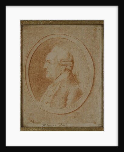Wilhelm Friedrich Bach, 1782 by P. Guelle or Gulle