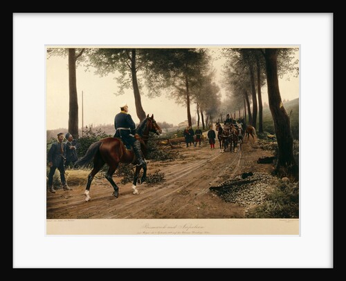 Bismarck and Napoleon meeting at the Chaussee von Donchery on the 2nd September 1870 by Anton Alexander von Werner