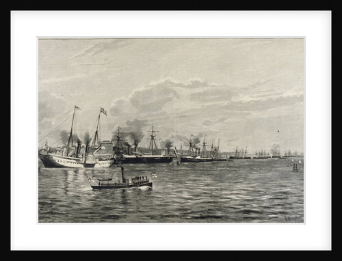 The Naval Review in Kiel on the 3rd September 1890 by Richard Huenten