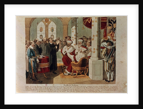 Luther at the Diet of Worms by German School