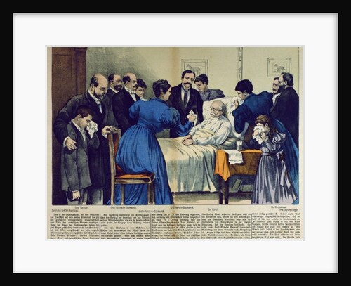 Bismarck's Death in Friedrichsruh on the 30th July, 1898 by German School