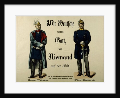 Emperor Wilhelm I and Prince Bismarck by German School