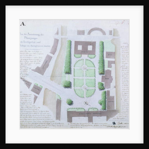 Redesigning the Lustgarten, 1828 by Karl Friedrich Schinkel