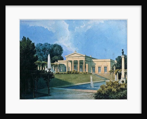 View of Charlottenhof from the garden, 1855 by Ferdinand von Arnim