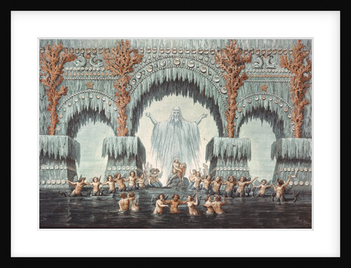 Muehleborn's Water Palace, set design for a production of 'Undine', by Karl Friedrich Schinkel