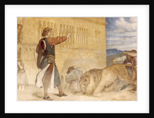 He Treated the Lions as though he was joking, c.1854/55 by Moritz Ludwig von Schwind