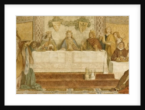 Detail of the Landgrave's Fresco, Wartburg Castle, c.1855 by Moritz Ludwig von Schwind