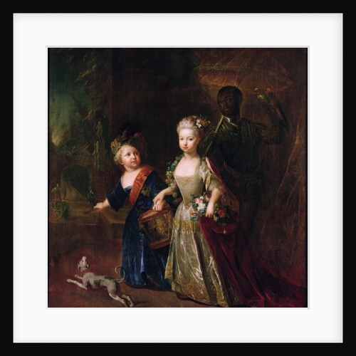 Crown Prince Frederick II with his sister Wilhelmine, 1714 by Antoine Pesne