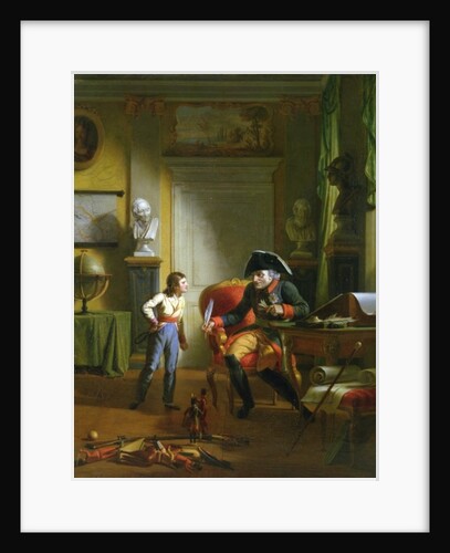 Frederick II the Great with his grandnephew Frederick Wiliam III, 1814 by German School