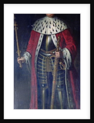 Frederick William I, King of Prussia in his Regalia by Adolph Friedrich Erdmann von Menzel