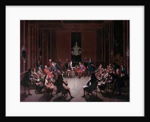 Frederick I's Tobacco College in the Berliner Castle's Cloth of Gold Chamber, c.1710 by Paul Carl Leygebe