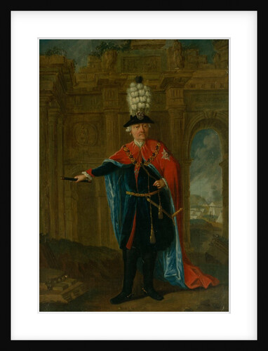 Frederick the Great dressed in the costume of the Order of the Black Eagle by German School