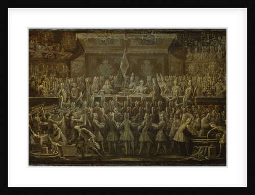 Prussian Coronation Dinner for Frederick I by Johann Friedrich Wentzel
