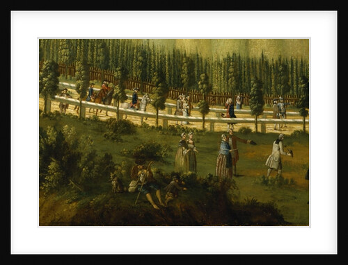 Frederick the Great on horseback in the Maulbeerallee, near Sanssouci, 1770 by German School