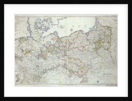 Map of the Prussian States in 1799 by School German