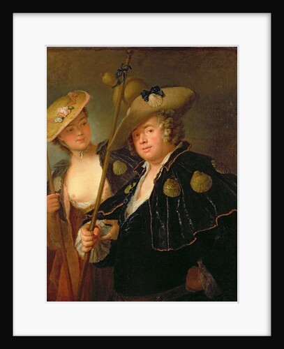 Gustav Adolf Graf von Gotter and his Niece Friederike von Wangenheum in Pilgrim Costumes, c.1750 by Antoine Pesne