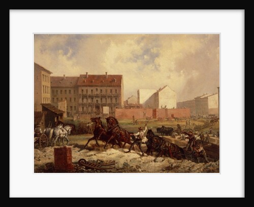 Period of Promoterism: Construction of the Grenadierstrasse, Berlin, c.1875 by Friedrich Kaiser
