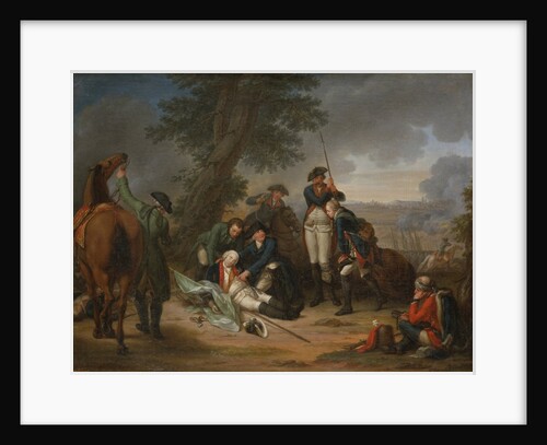 The Death of Field Marshal Schwerin at the Battle of Prague by Johann Christoph Frisch