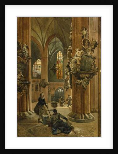 Interior of the Church of St. Nicholas, Berlin, 1886 by Julius the Younger Jacob