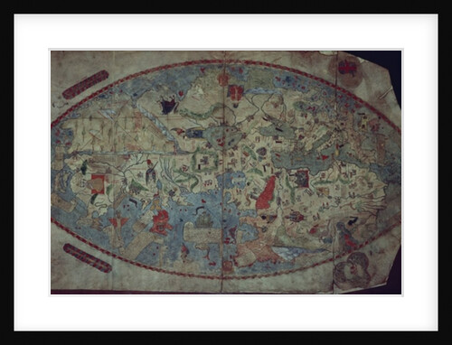 Genoese world map, designed by Toscanelli by Italian School