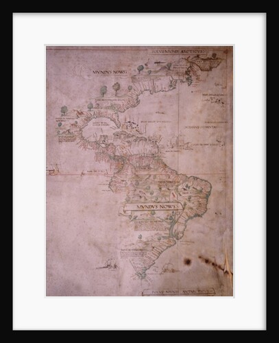Map of the New World, c.1532 by Anonymous