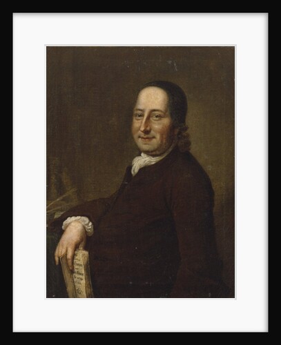 Nicholaus Ludwig Count von Zinzendorf with the Daily Watchwords, 1761 by Swiss School