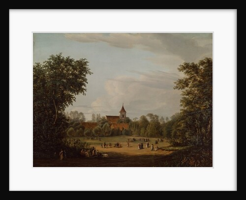 View of the village church, Pankow, 1835 by Jean Bartheleney Pascal
