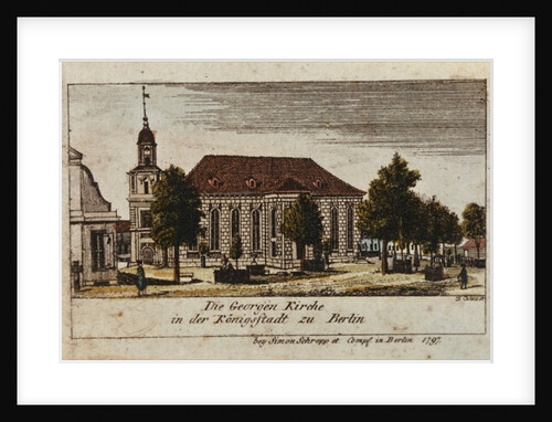 The Church of St. George in Konigsstadt, Berlin, 1797 by F.A. Calau