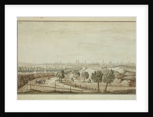 View of the Hallesch Gate by Johann Carl Wilhelm Rosenberg