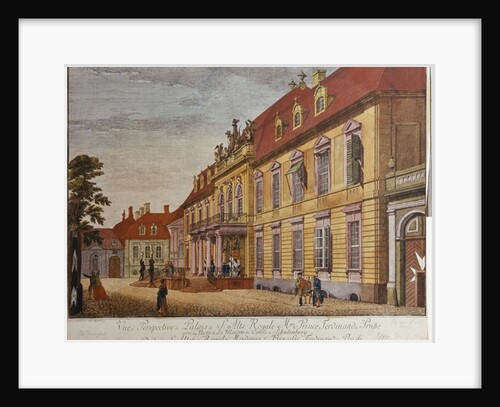 The Palace of Prince Ferdinand of Prussia, Berlin by Johann Carl Wilhelm Rosenberg