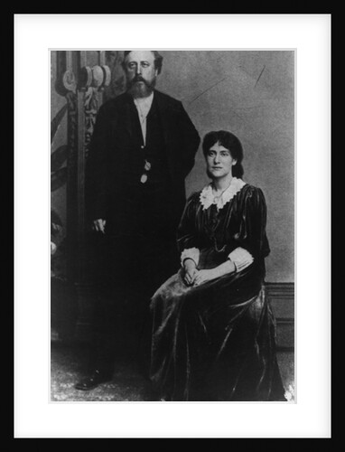 Wilhelm Liebknecht and Eleanor Aveling in America, 1887 by German Photographer