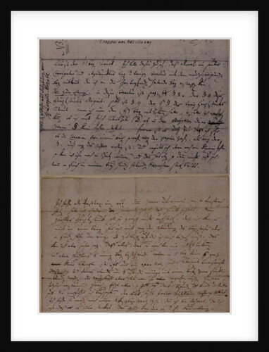 Letter from Leopold Mozart informing J.J. Lotter of the birth of his son, Amadeus Mozart, 9th February 1756 by Leopold Mozart