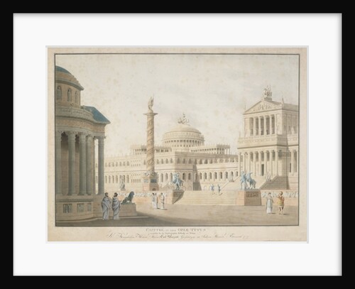 Capitol, set for 'La clemeza di Tito' designed by Beuther, 1815 by German School