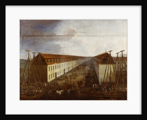 Building works on Friedrichstrasse in Berlin, c.1735 by Dismar Degen