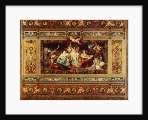 Design for the curtain at the Dresden opera, 1876 by Ferdinand Keller