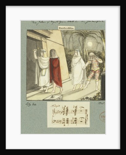 Illustration for Mozart's 'The Magic Flute', 1845 by Johann Peter Lyser