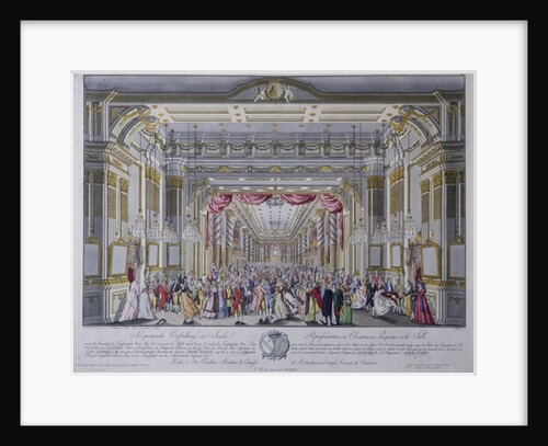 Ball following the coronation of Leopold II as king of Bohemia in Prague in 1791 by Caspar Pluth