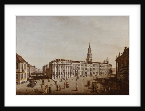 View of Castle Street and the Fiaker Square, Potsdam, 1773 by Johann Friedrich Meyer