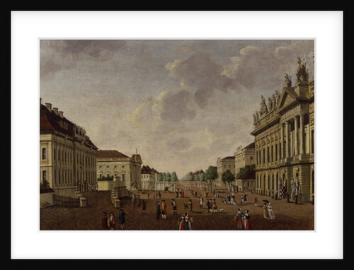 View of the armory and Unter den Linden Street, 1786 by Carl Traugott Fechhelm