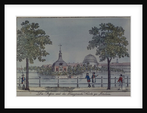 The Pool and French Church in Potsdam, c.1796 by Johann Friedrich Nagel
