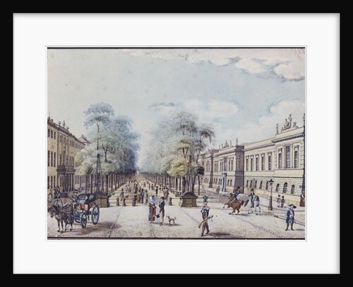 The Linden with the Academy, Berlin by F.A. Calau