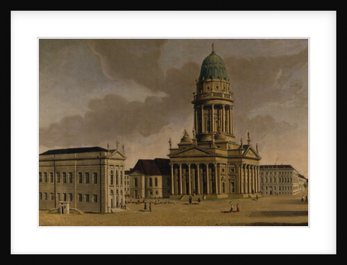 The Gendarmenmarkt with the French Playhouse and French Dom, Berlin, 1788 by Karl Friedrich Fechhelm