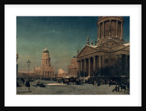 Gendarmenmarkt in Winter, 1857 by Eduard Gartner