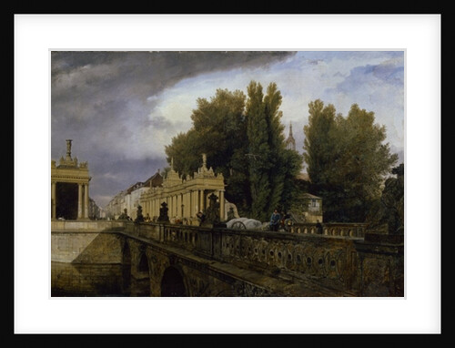 The Konigsbrucke on Konigsstrasse, Berlin, 1835 by Eduard Gartner