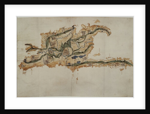 Map of the island of Santo Domingo by School Spanish