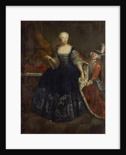 Elisabeth Christine von Braunschweig as Queen by Antoine Pesne