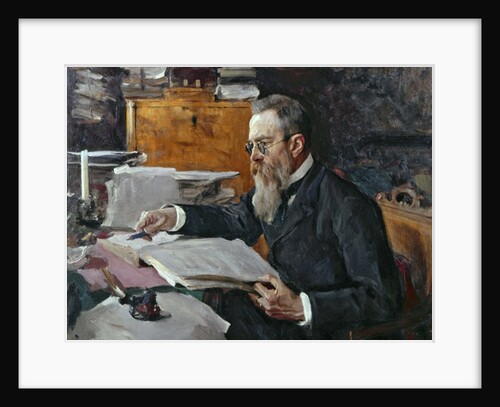 Portrait of Nikolai Andreyevich Rimsky-Korsakov by Valentin Aleksandrovich Serov